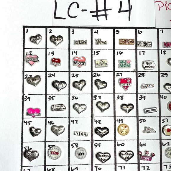 LC-#4 (4X) Family locket charms - Picture 3 of 8